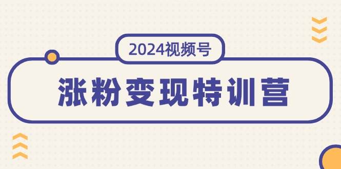 2024视频号-涨粉变现特训营：一站式打造稳定视频号涨粉变现模式（10节）缩略图